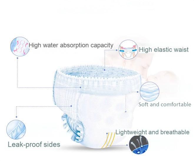 Factory Direct Sale Baby Pants Diapers Pull-Up Pants – Export Quality