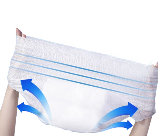 Non-fluorescent Mild Material Disposable Adult Pants Diapers