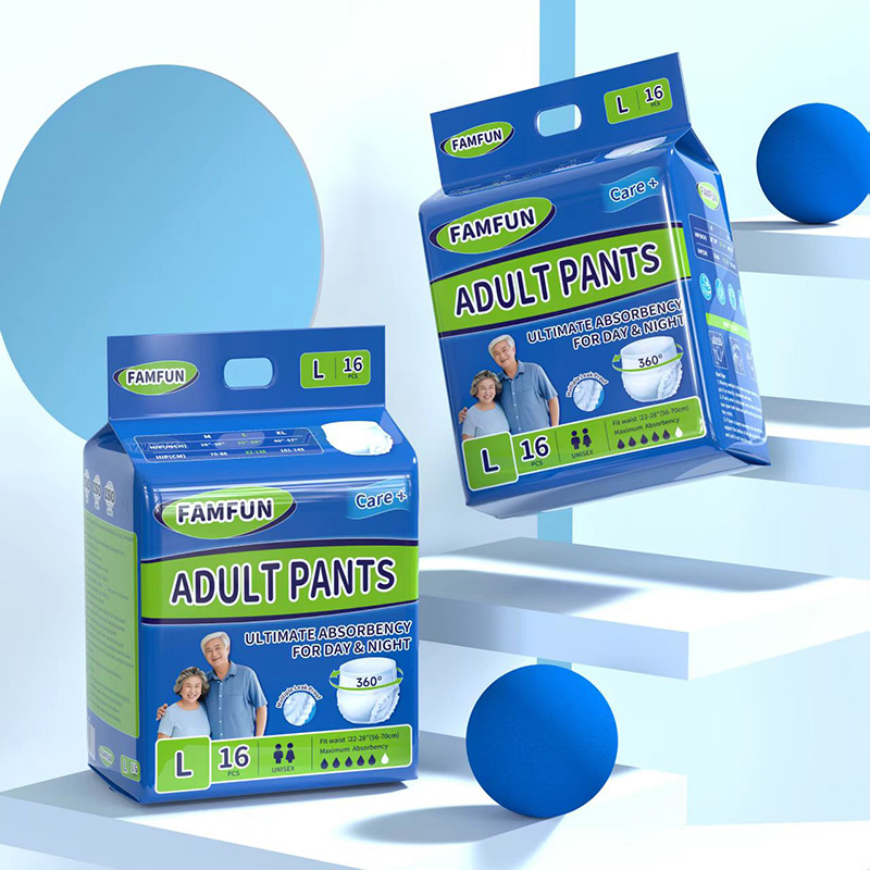 FAMFUN Adult Pants Diapers Pull-up Pants Elderly Diapers Unisex